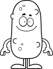 Happy Cartoon Pickle