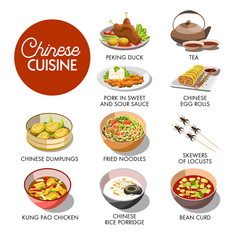 Chinese cuisine menu mockup