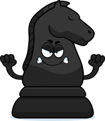 Angry Cartoon Chess Knight © corythoman