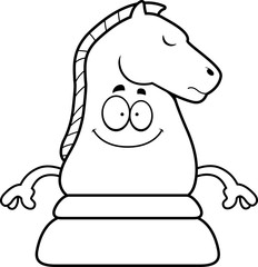 Happy Cartoon Chess Knight