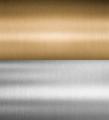 silver and bronze metal textures