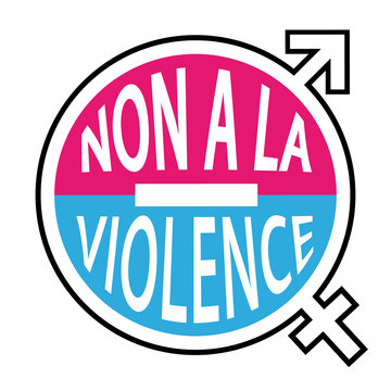 Logo Non &agrave; la violence sur les hommes ou les femmes