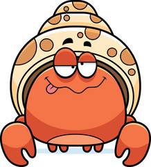 Naklejka premium Drunk Little Hermit Crab