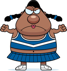 Angry Cartoon Cheerleader