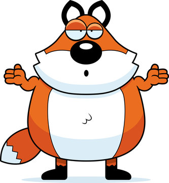 recommend clip art: Cartoon Confused Fox