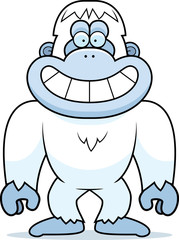 Cartoon Yeti Grinning