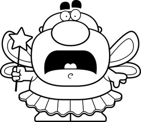 Scared Cartoon Tooth Fairy