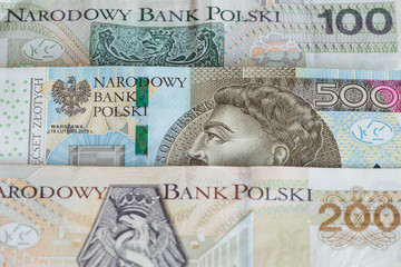 Polskie pieniądze / najwyższe nominały. - obrazy, fototapety, plakaty
