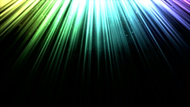 Animated Light Rays - Rainbow