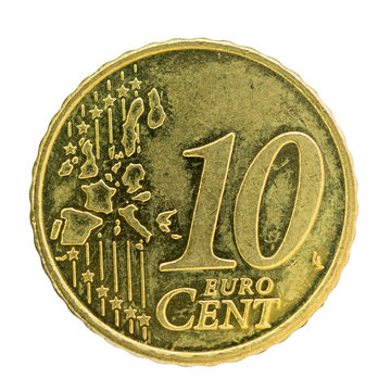 Moneda de 10 c&eacute;ntimos de euro