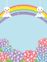 梅雨イメージ　紫陽花