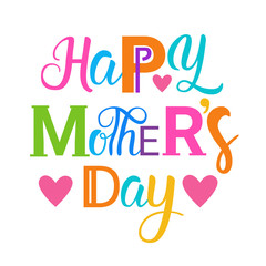 Happy Mother Day, Spring Holiday Greeting Card Banner Flat Vector Illustration