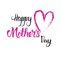 Fototapeta na wymiar Happy Mother Day, Spring Holiday Greeting Card Banner Vector Illustration