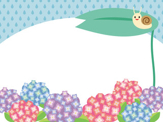 梅雨イメージ　紫陽花