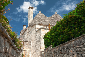 Typical Trulli houses in Alberobello, Puglia, Italy