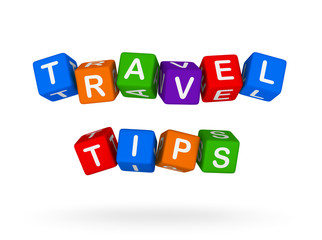 Travel Tips Colorful Sign