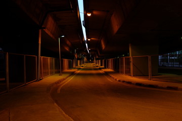 Road Under Bridge.