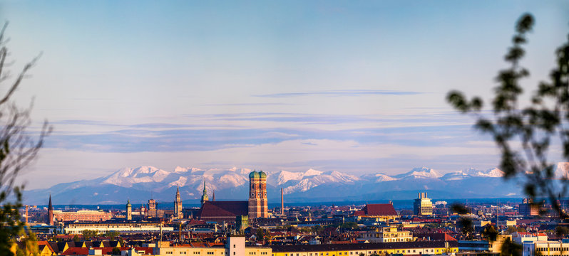 M&uuml;nchen Alpen Panorama
