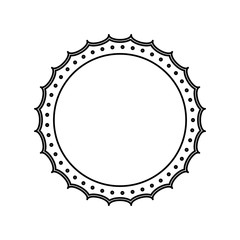 Award ribbon blank icon vector illustration graphic design