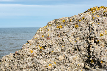 Abandoned ruins of old fort building