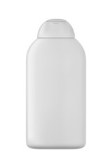 Isolated shampoo bottle on white background. 3D illustartion.