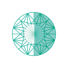 Luxury diamond jewerly icon vector illustration graphic design