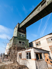 Abandoned ruins of old rock building