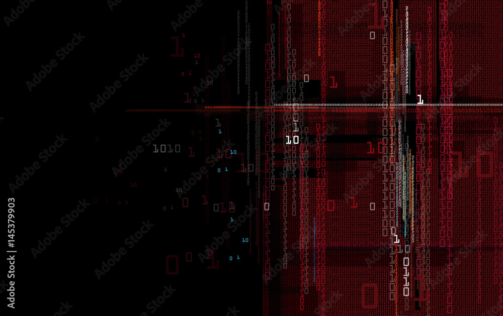 Poster An abstract background consisting of binary numbers.
