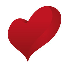 Heart and love icon vector illustration graphic design