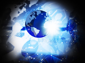 Future technology . concept of smart business