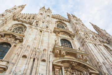 Gothic Cathedral Duomo di Milan in Italy 