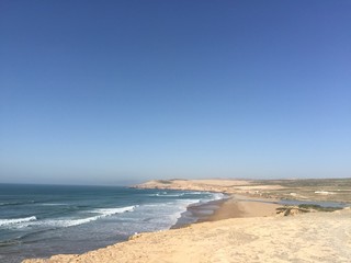 beautiful beach in Morocco