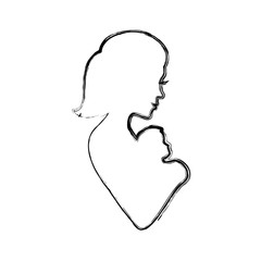 Moms love design icon vector illustration graphic design