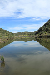 Fototapeta na wymiar Guadiana river valley natural park in Alentejo Portugal