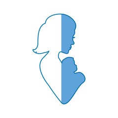 Moms love design icon vector illustration graphic design