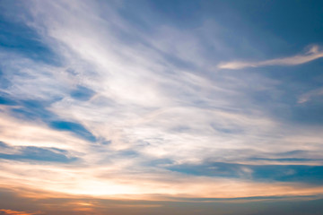 Sunset with clouds