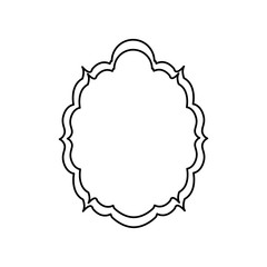 Decorative frame bannner icon vector illustration graphic design