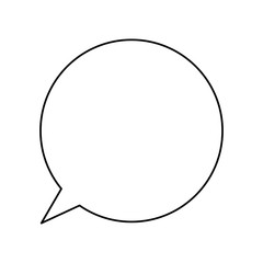 Bubble chat speakbox icon vector illustration graphic design