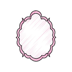 Decorative frame bannner icon vector illustration graphic design