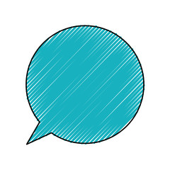 Bubble chat speakbox icon vector illustration graphic design