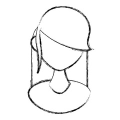 Female gender avatar icon vector illustration graphic design