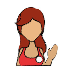 Female gender avatar icon vector illustration graphic design