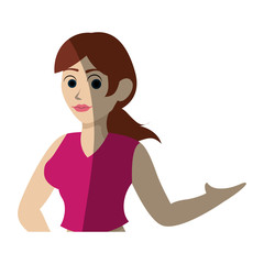 Female gender avatar icon vector illustration graphic design
