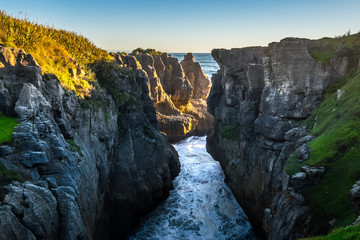 Punakaiki Pancake Rocks and Blowholes, West Coast, New Zealand