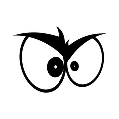 Obraz premium Cartoon eyes expression icon vector illustration graphic design