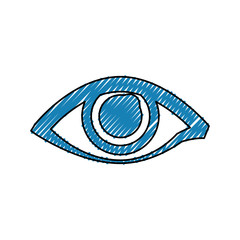 Human eye symbol icon vector illustration graphic design