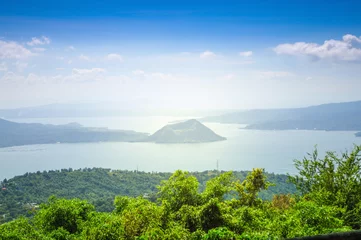 Stoff pro Meter The Taal Volcano in The Philippines, world’s smallest active volcano © RolandoMayo