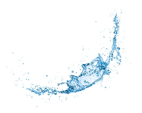 water splash isolated on white background © hideto111