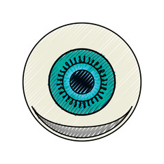 Human eye symbol icon vector illustration graphic design