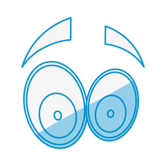 Cartoon eyes expression icon vector illustration graphic design